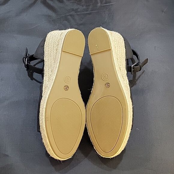 BRAND NEW A.N.A WOMEN'S OPEN TOE WEDGE ADJUSTABLE BUCKLE ANKLE STRAP SANDAL - Picture 12 of 14